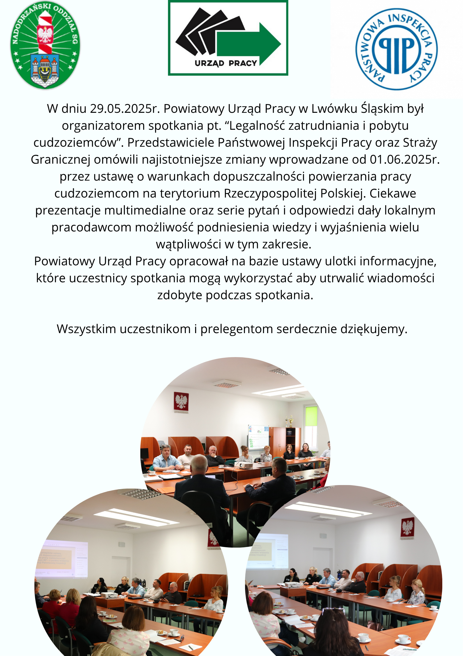 Zdjęcie artykułu Spotkanie pt. "Legalność zatrudniania i pobytu cudzoziemców"