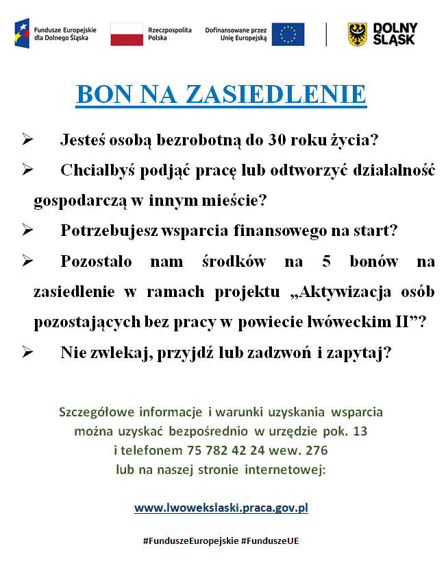 Zdjęcie artykułu Bon na zasiedlenie